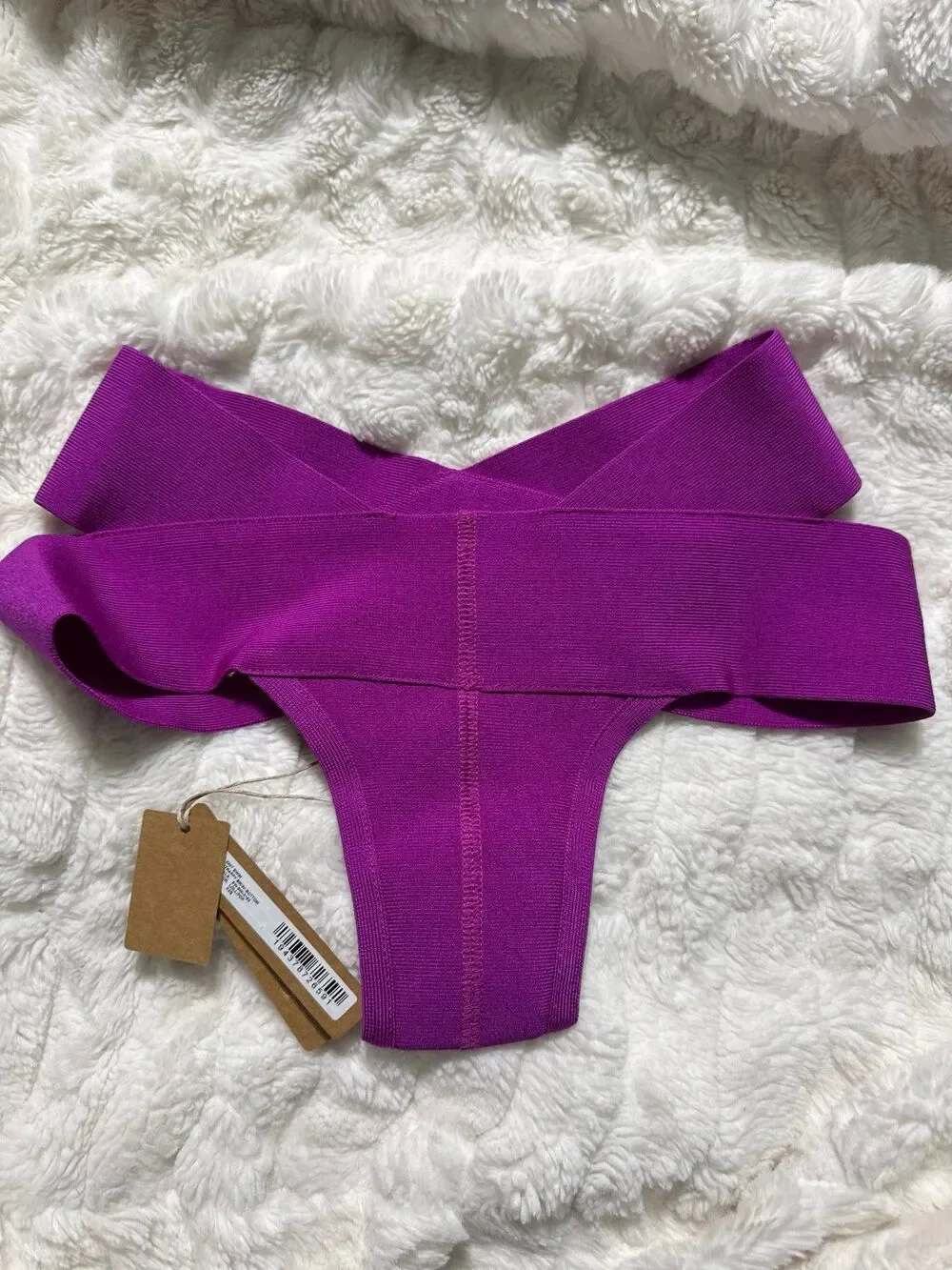 Skims Knit Swim Strappy Bikini Bottom Lollipop